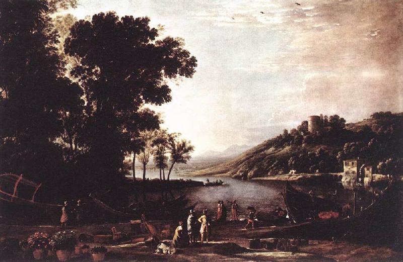 Claude Lorrain Landscape with Merchants sdfg